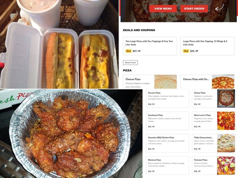 Mama Mia's Pizza Menu