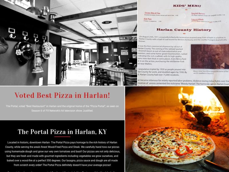 The Portal Pizzeria Menu