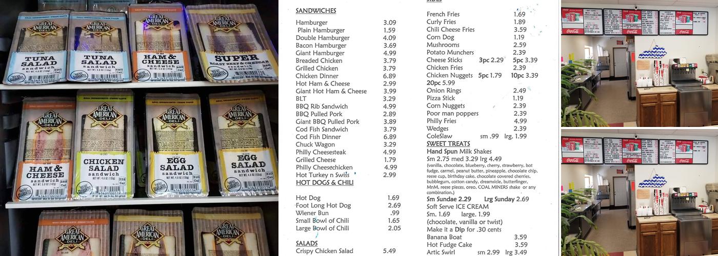 Dairy Hut Menu