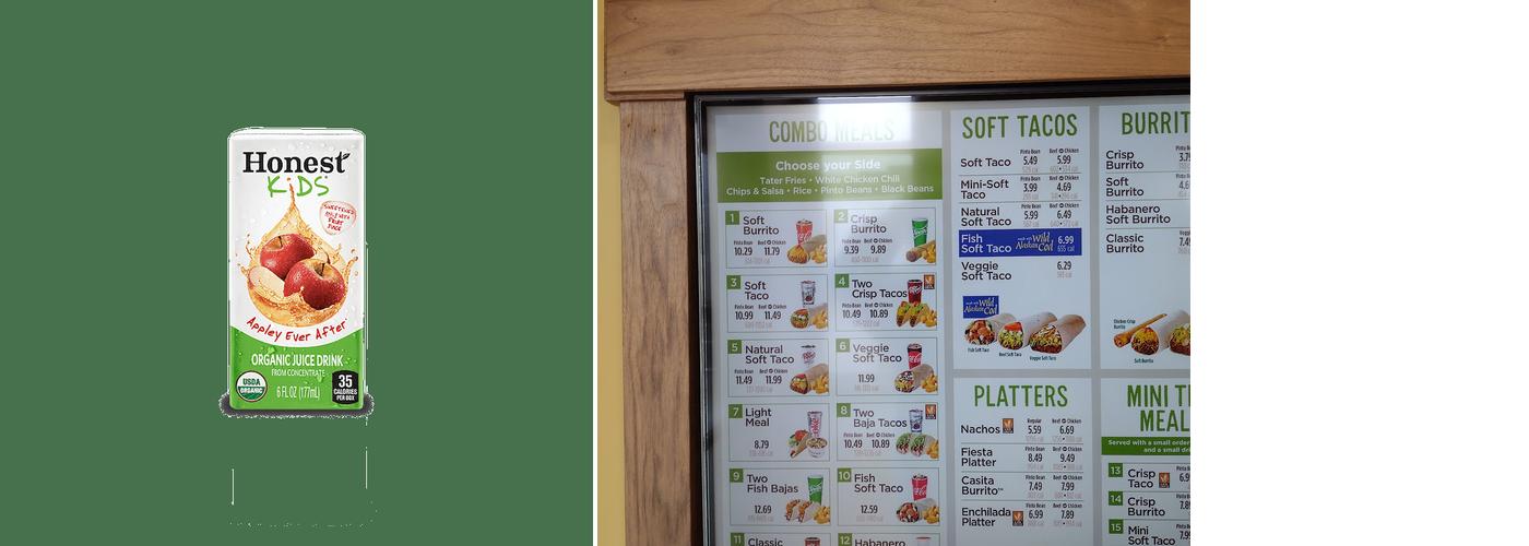 Taco Time Menu