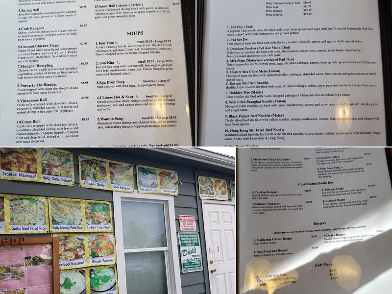 The Chatter Box Restaurant Menu
