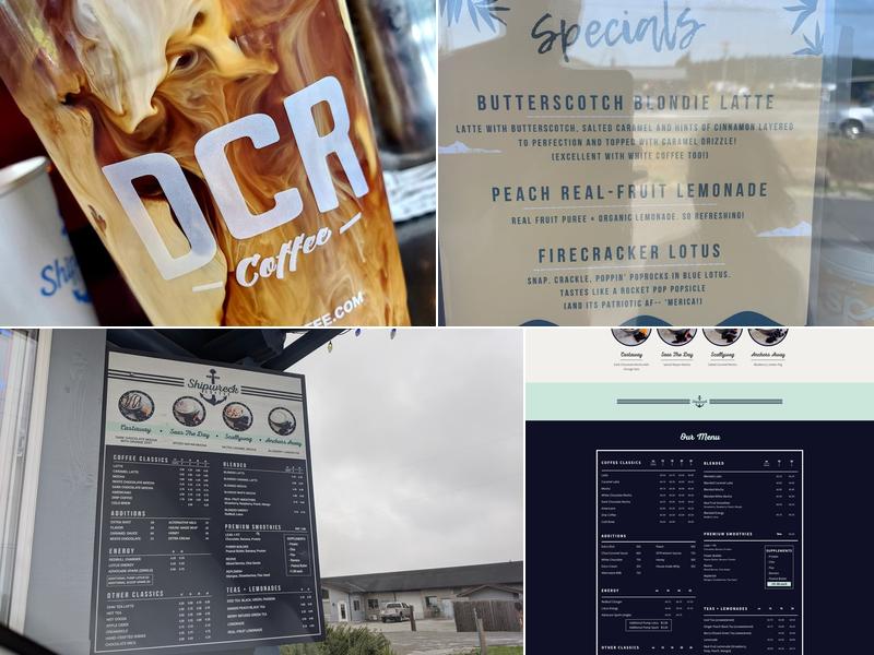 Shipwreck Coffee Menu