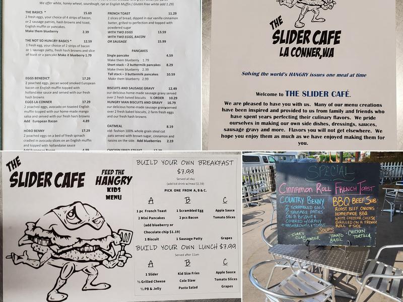 The Slider Cafe Menu