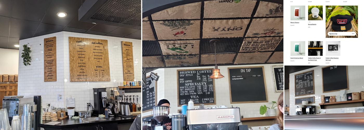 Visible Coffee Roasters Menu