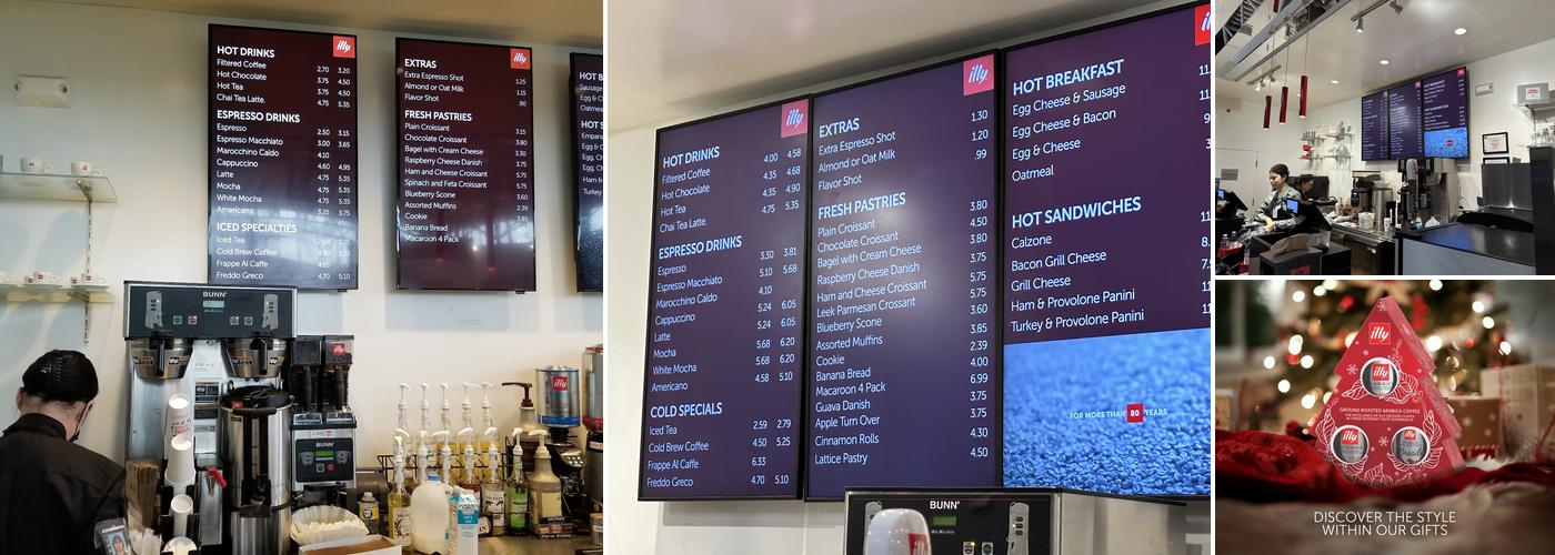 illy Espressamente Menu