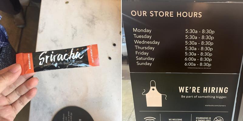 Starbucks Menu