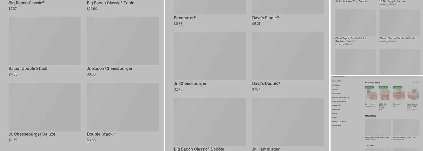 Wendy's Menu