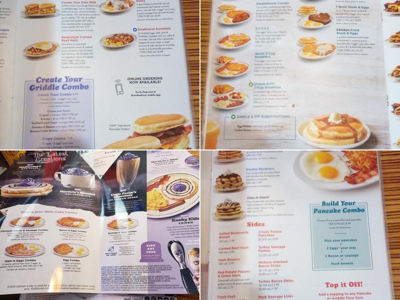 IHOP Menu