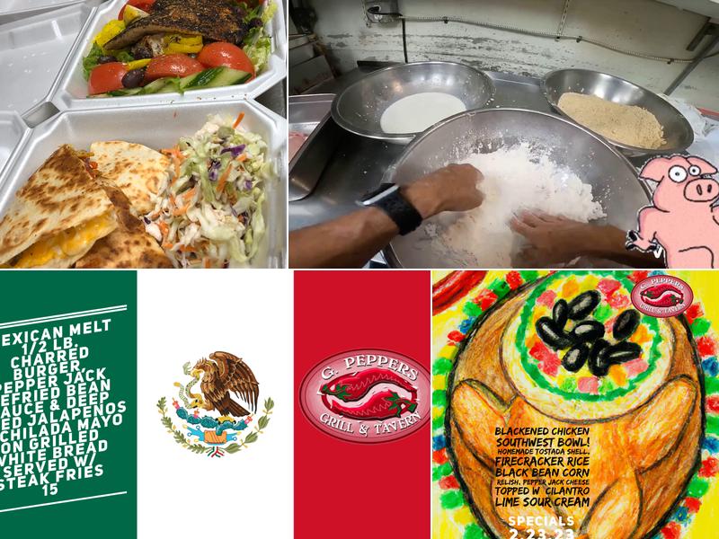 G Peppers Grill & Tavern Menu