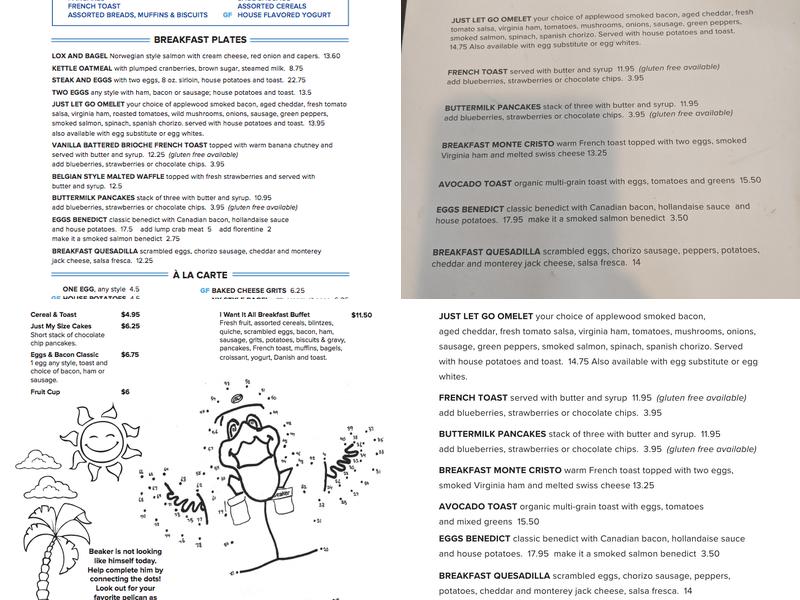 Bermudas Restaurant Menu