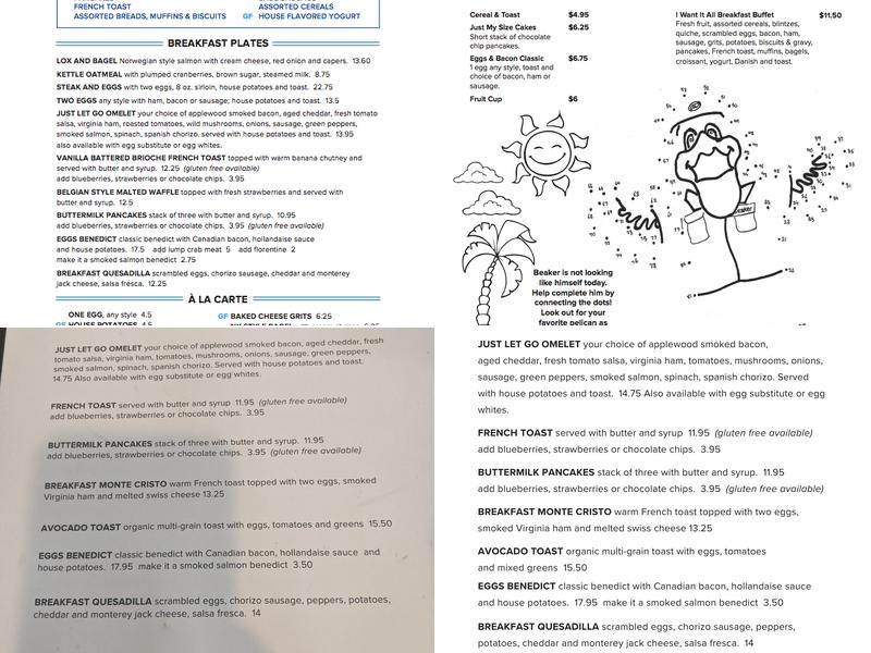 Bermudas Restaurant Menu