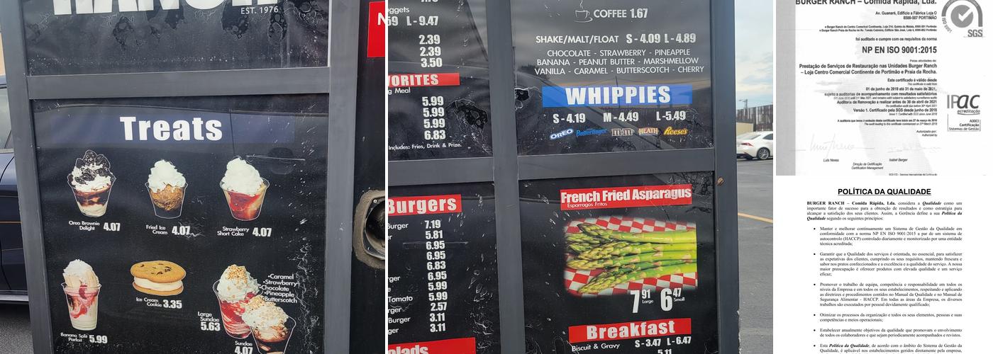 Burger Ranch Menu