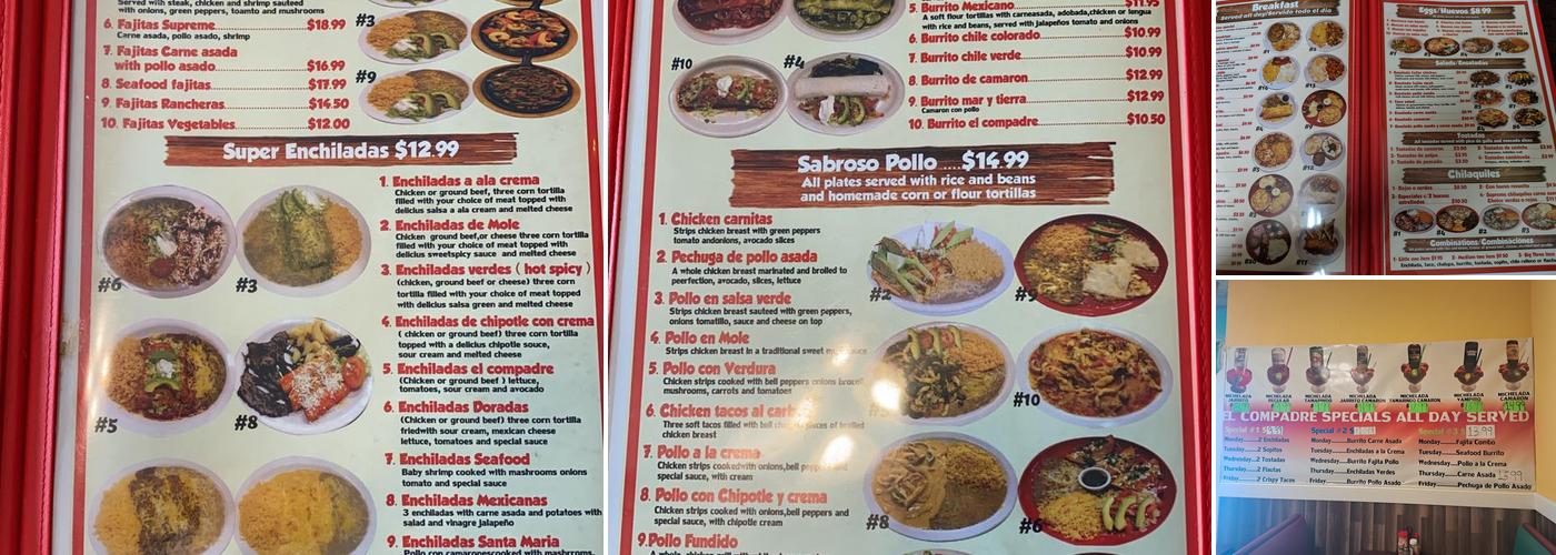 El Compadre Menu