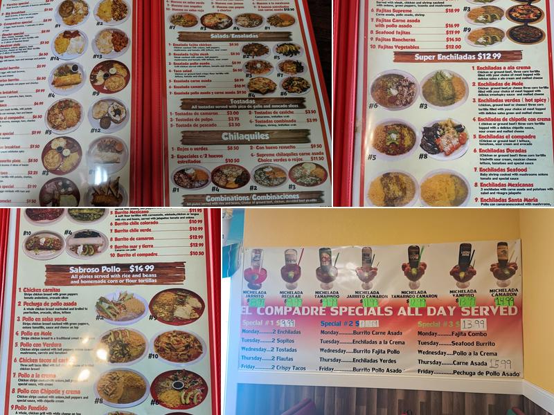 El Compadre Menu