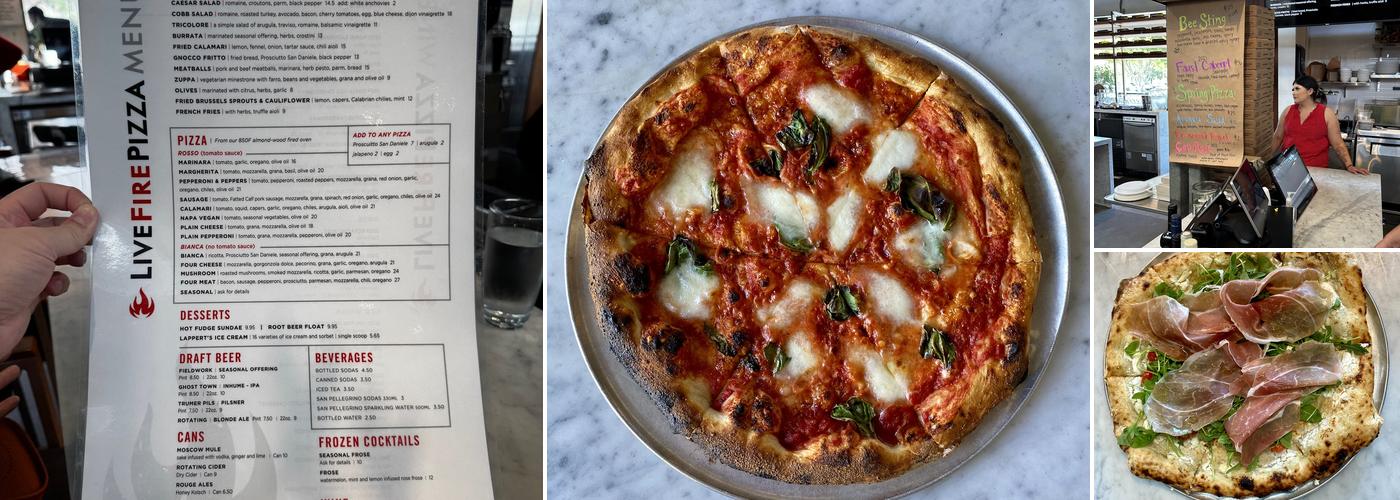 Live Fire Pizza Menu
