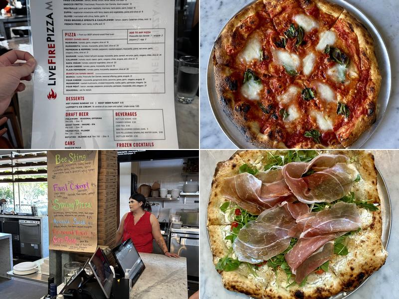 Live Fire Pizza Menu