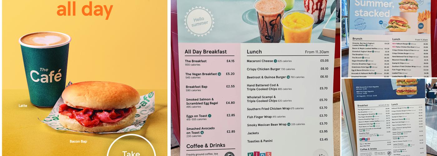Tesco Cafe Menu