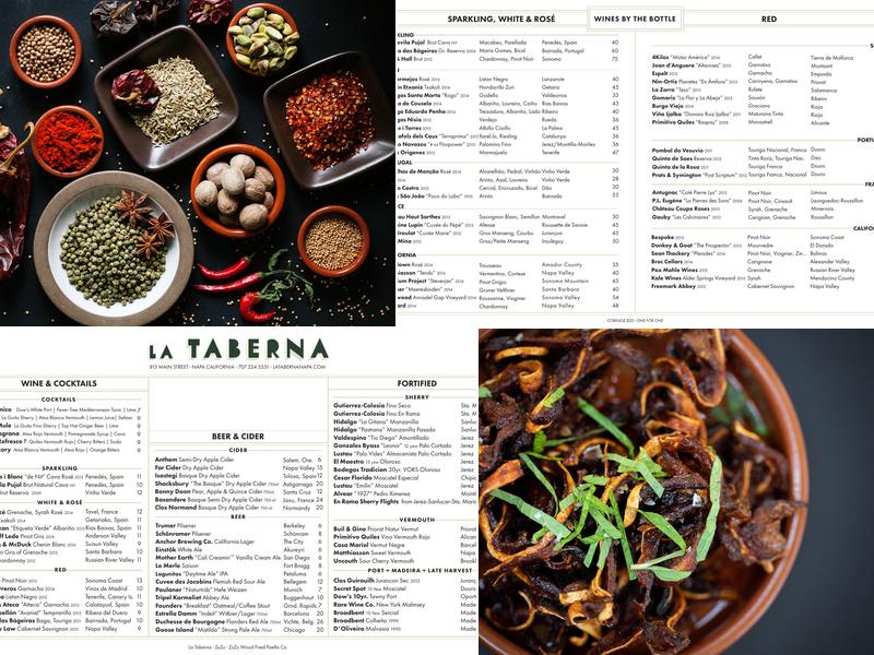 La Taberna Menu