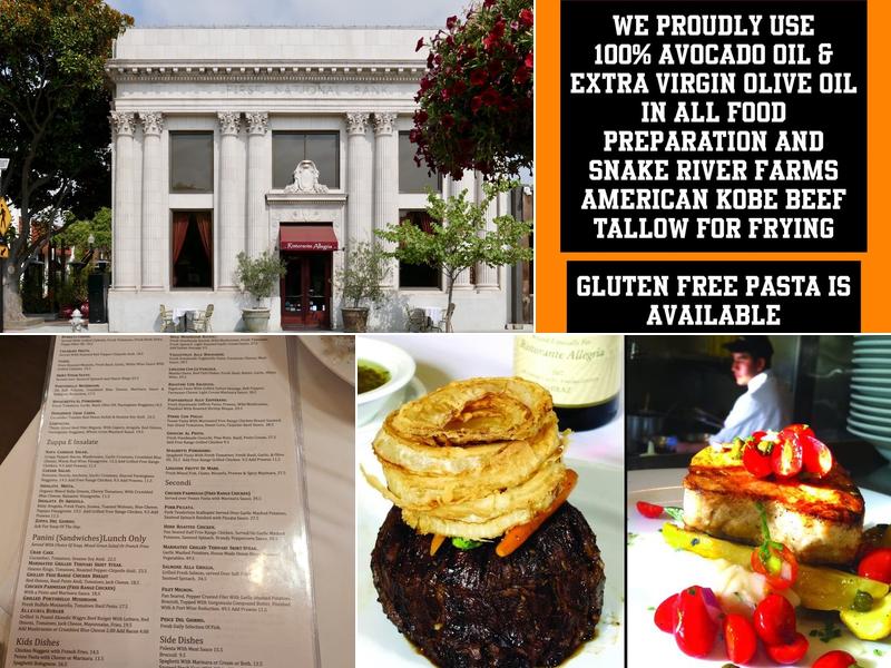 Allegria Menu
