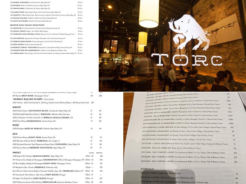 Torc Menu