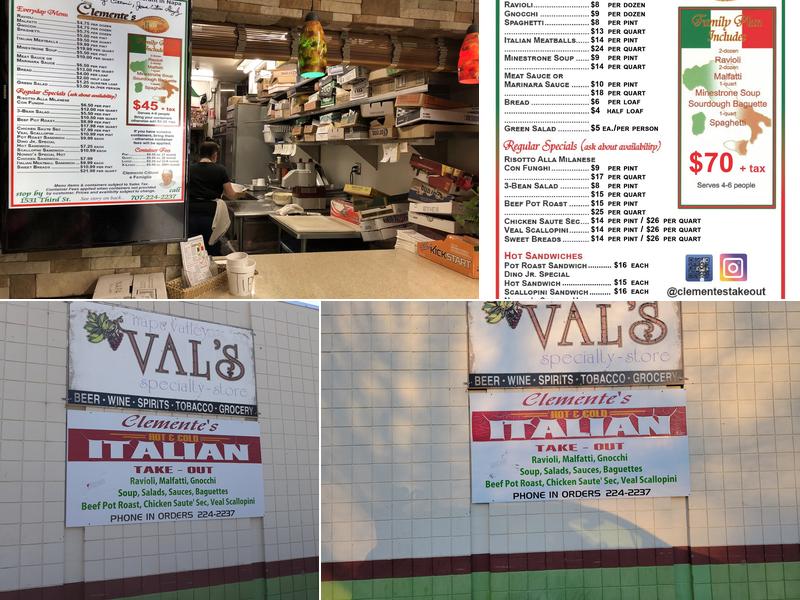 Clemente's Authentic Italian Take Out Menu