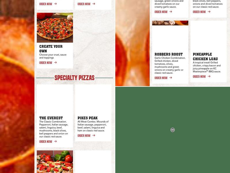 Mountain Mike's Pizza Menu