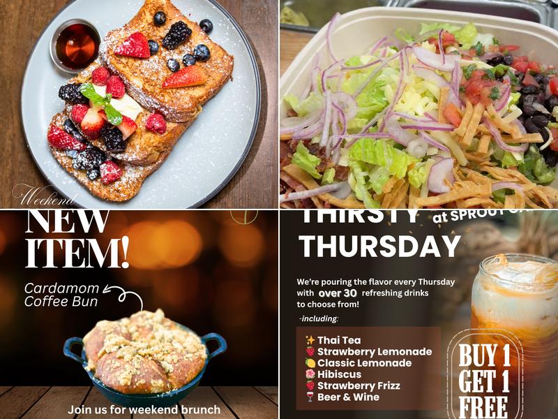 Sprout Cafe Menu