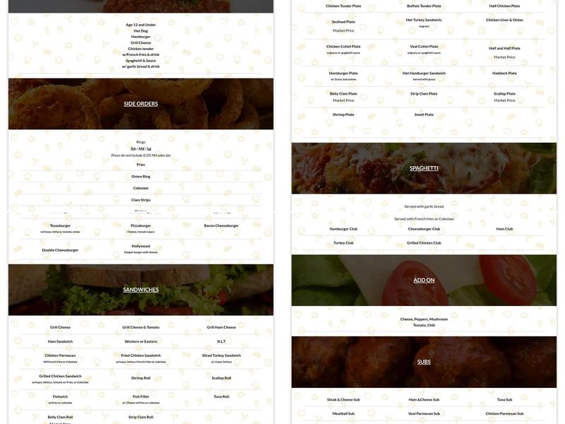 Goldenrod Restaurant Menu