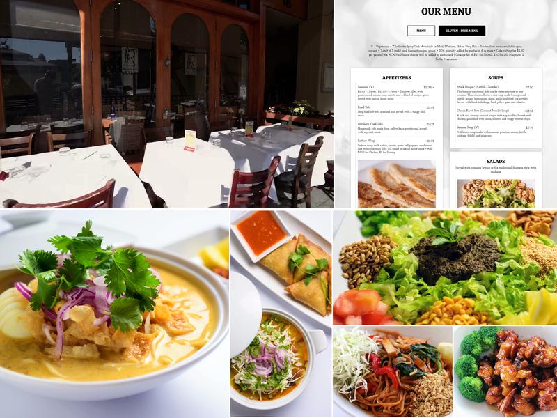 Rangoon Ruby Burmese Cuisine Menu