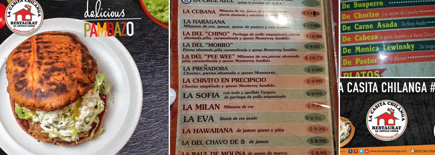 La Casita Chilanga Menu