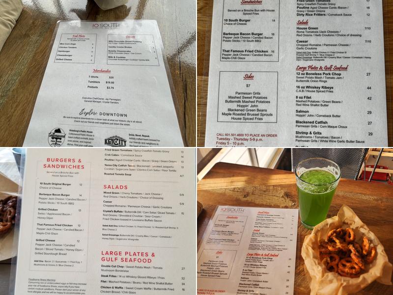 10 South Rooftop Bar & Grill Menu