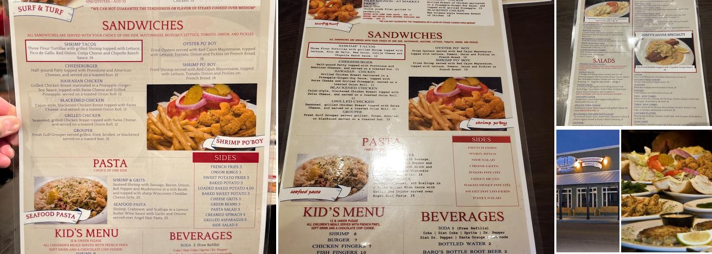 Rusty's Riverfront Grill Menu