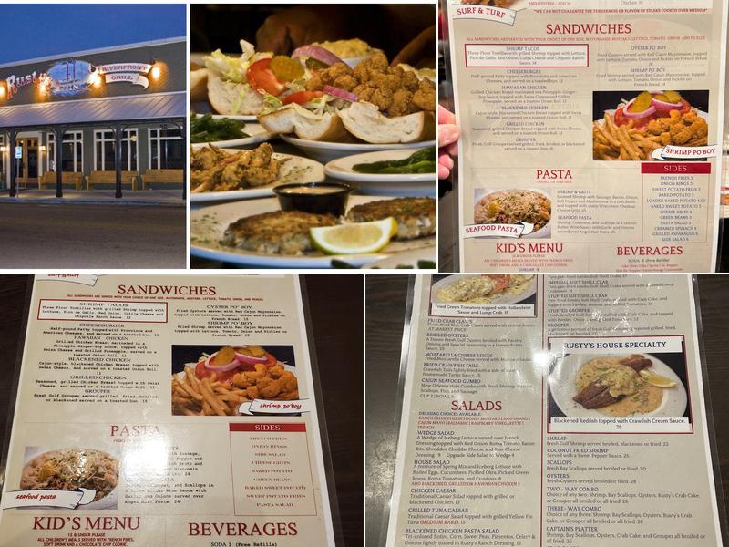 Rusty's Riverfront Grill Menu