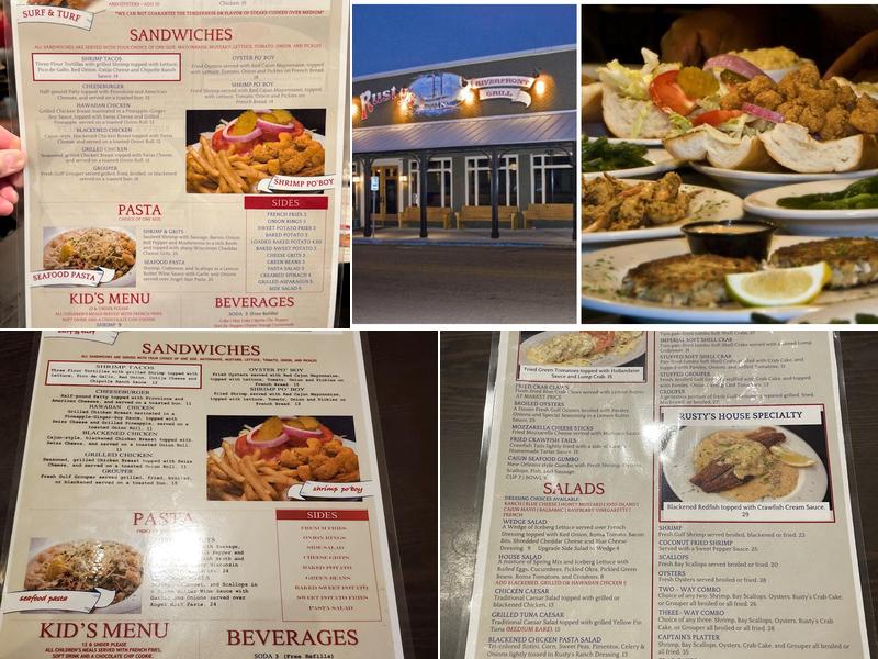 Rusty's Riverfront Grill Menu