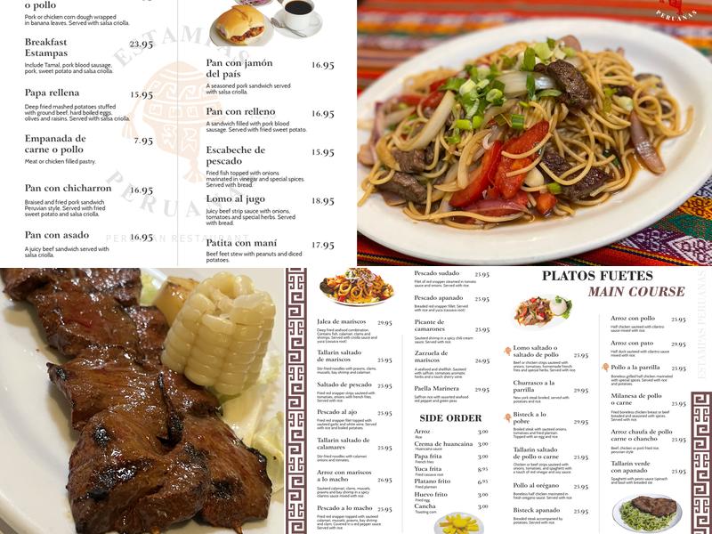 Estampas Peruanas Restaurant Menu