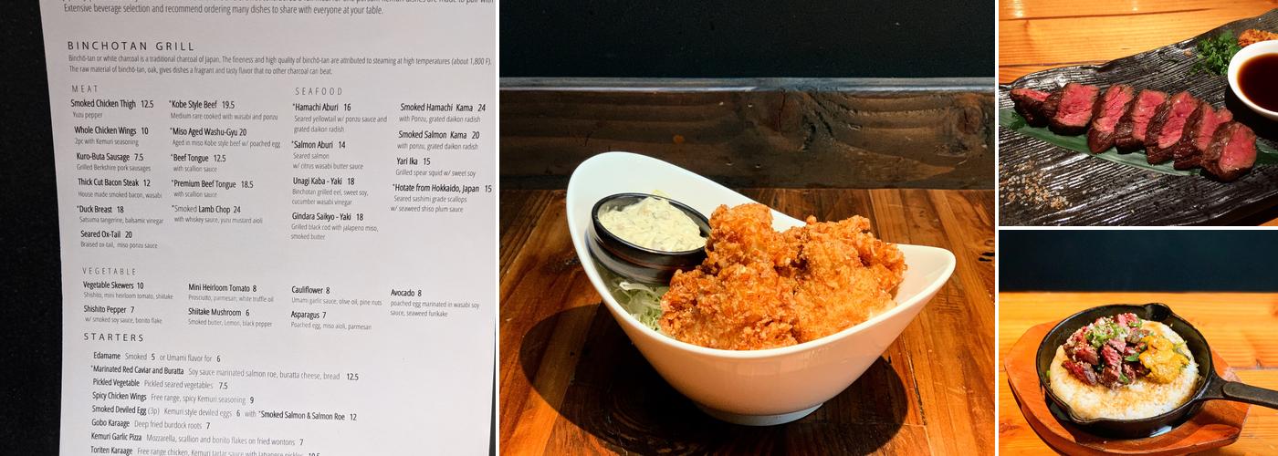 Kemuri Japanese Barú Menu