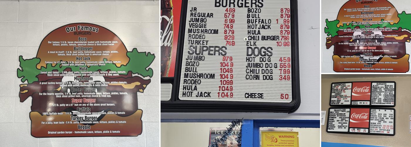 C & D Drive-In Menu