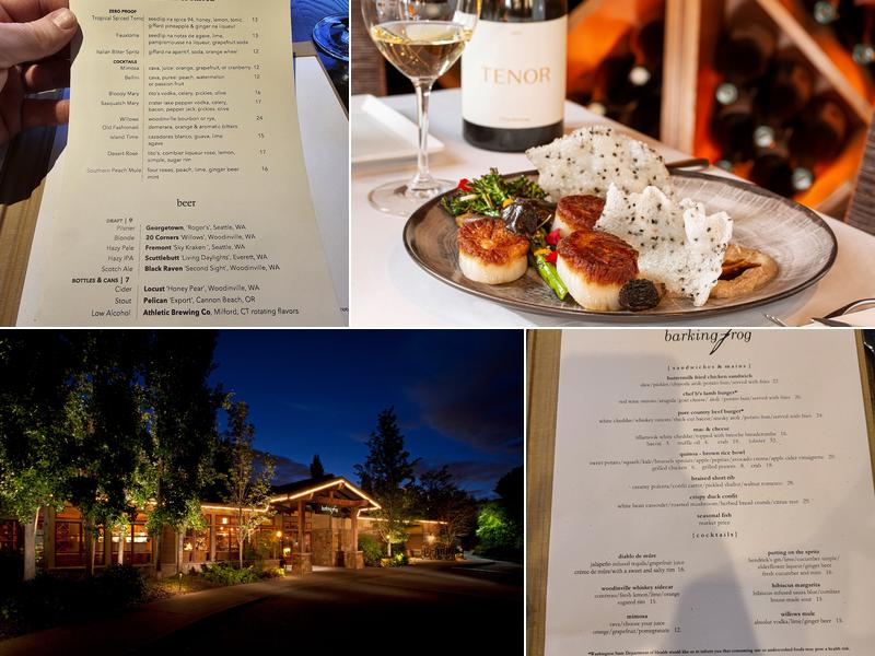 Barking Frog Menu