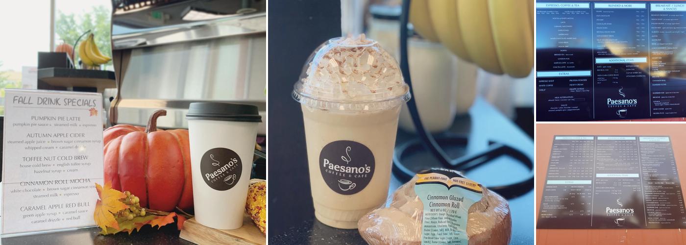 Paesano's Coffee Menu