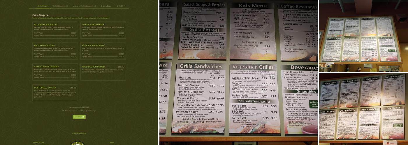 Grilla Bites Menu