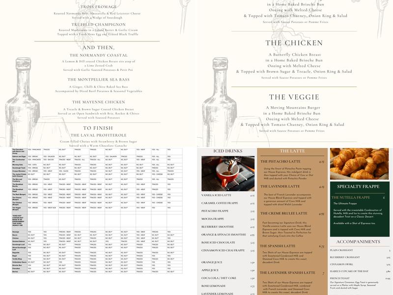 Fredwell - Pant Wilkin Stables, Cowbridge Menu