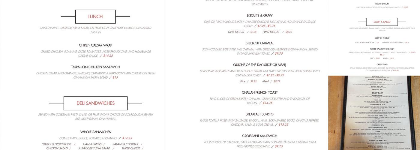 First & Union Kitchen Menu