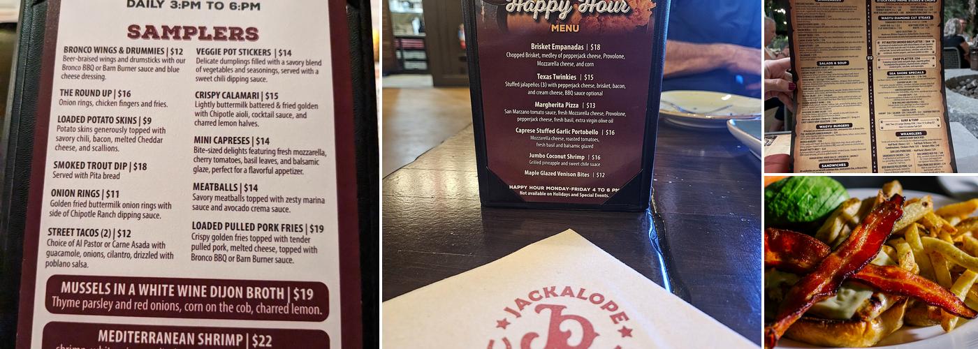 Jackalope Ranch Menu