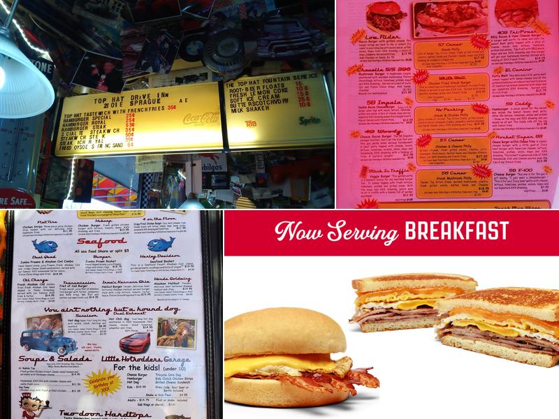 Triple XXX Rootbeer Drive-in Menu