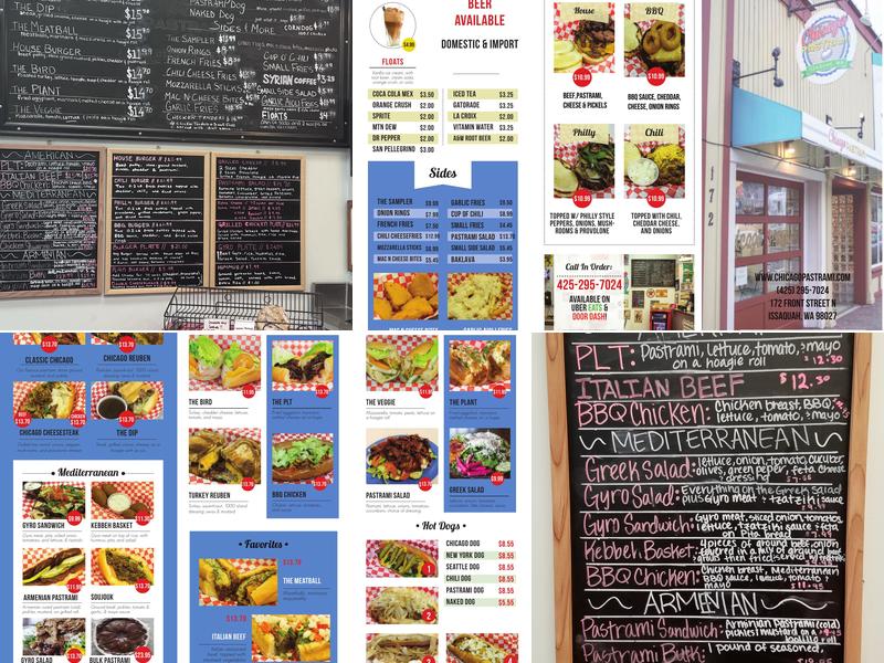 Chicago Pastrami Menu