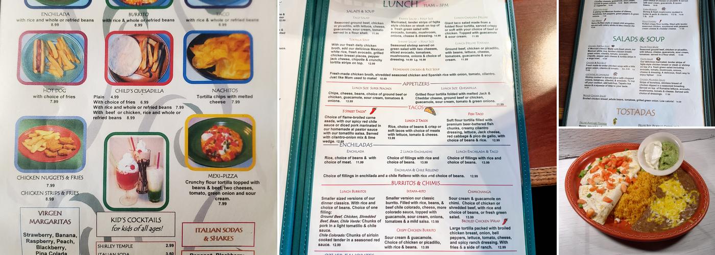 Ixtapa Menu