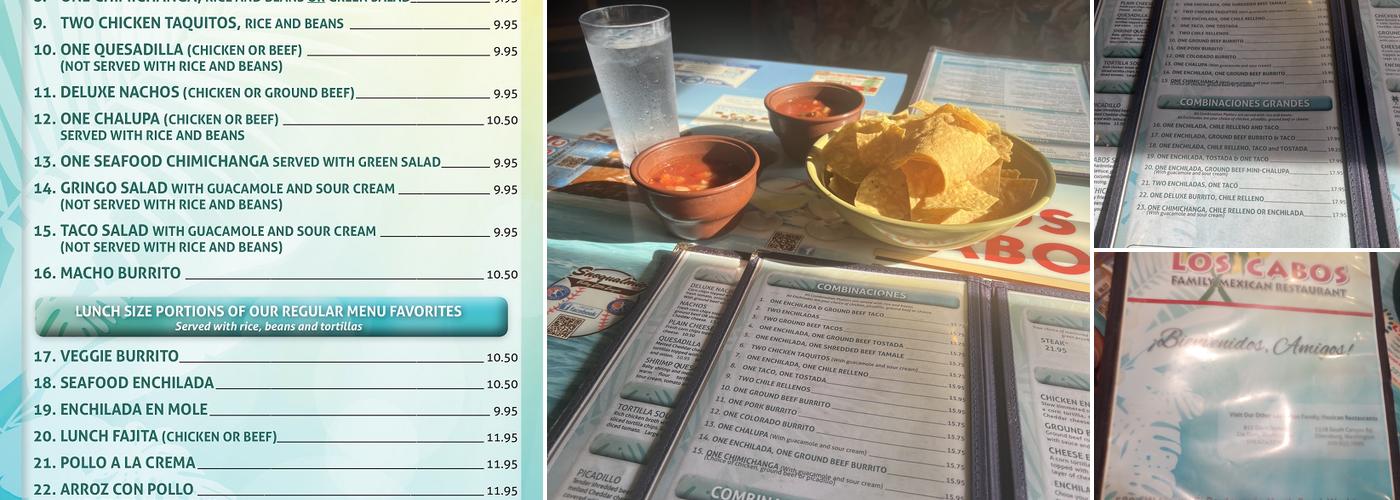 Los Cabos Menu