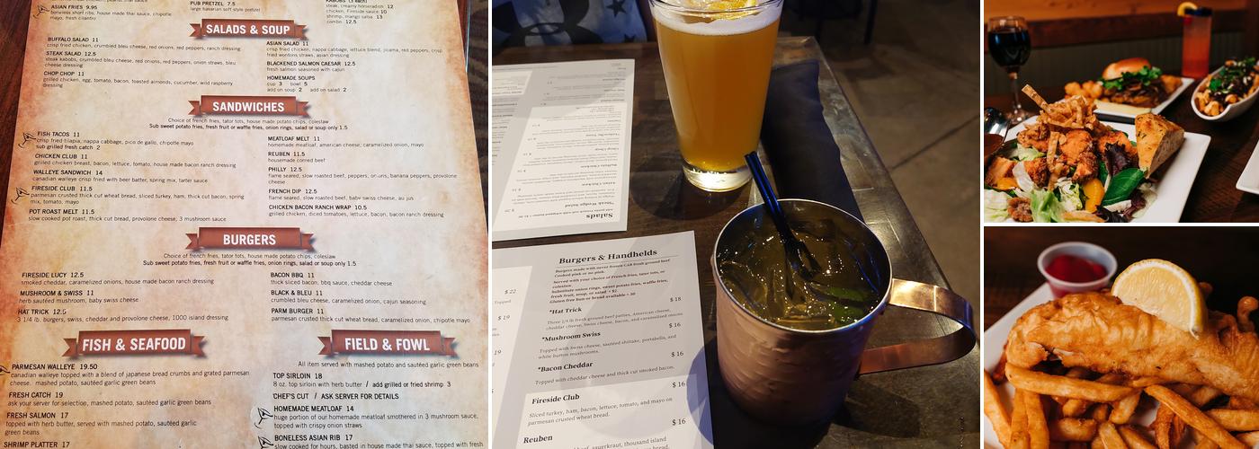 Fireside Restaurant & Bar Menu