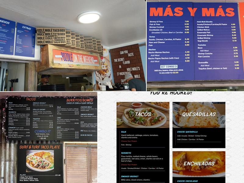 Holé Molé Menu