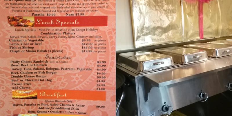 Silverspoon Wrap N' Roll Menu